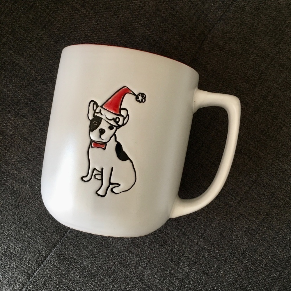 Dog in Santa Hat Holiday Coffee Mug, 15 oz